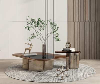 现代茶几3D模型下载